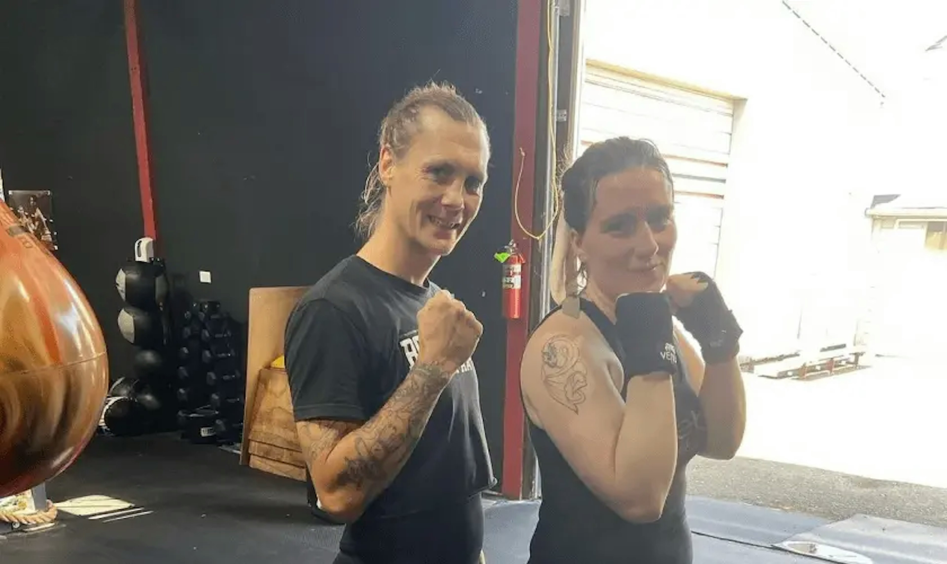 Personal Trainer & USA Certified Boxing Coach Katie Hilton (Left)